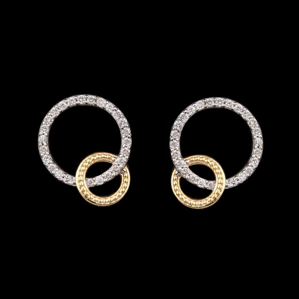 14K Yellow Gold Diamond Earrings - 0.23ct SI-IJ