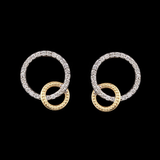 14K Yellow Gold Diamond Earrings - 0.23ct SI-IJ
