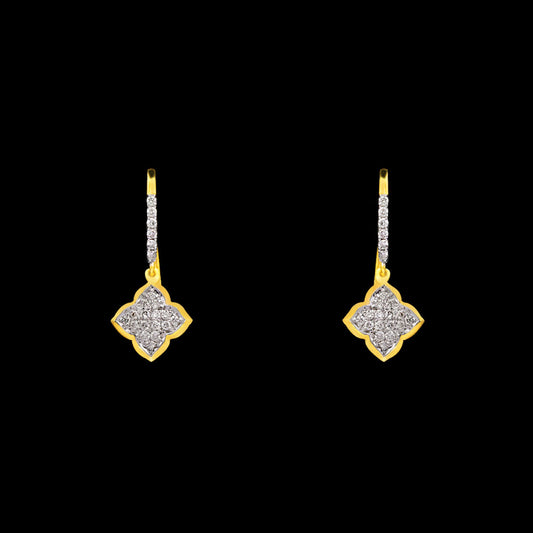 14K Yellow Gold Diamond Earrings - 0.32ct SI-IJ