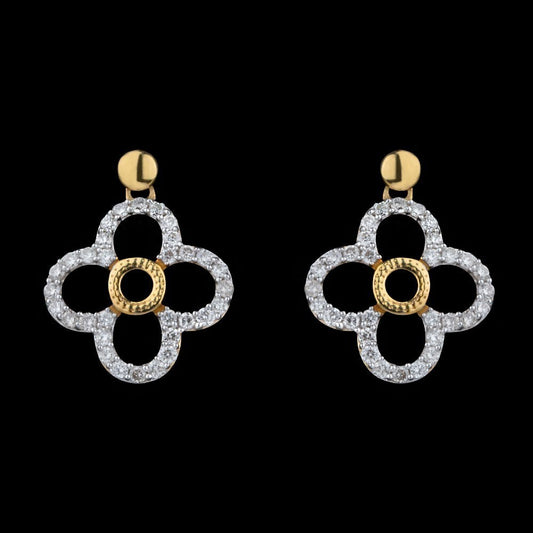 14K Yellow Gold Diamond Earrings - 0.41ct SI-IJ