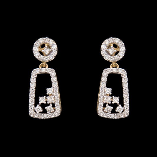 14K Yellow Gold Diamond Earrings - 0.43ct SI-IJ