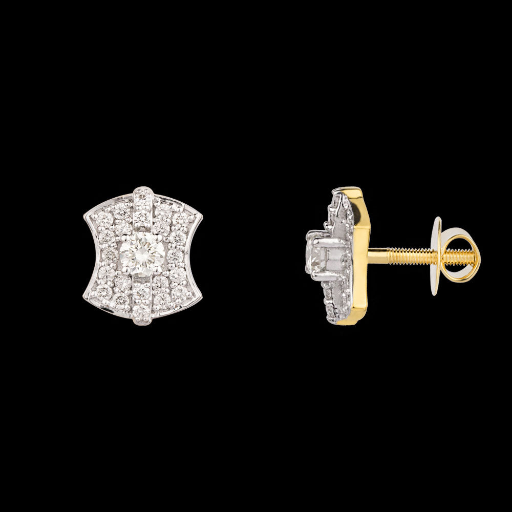 18K Yellow Gold Diamond Earrings - 0.561ct VVS-VS-JK