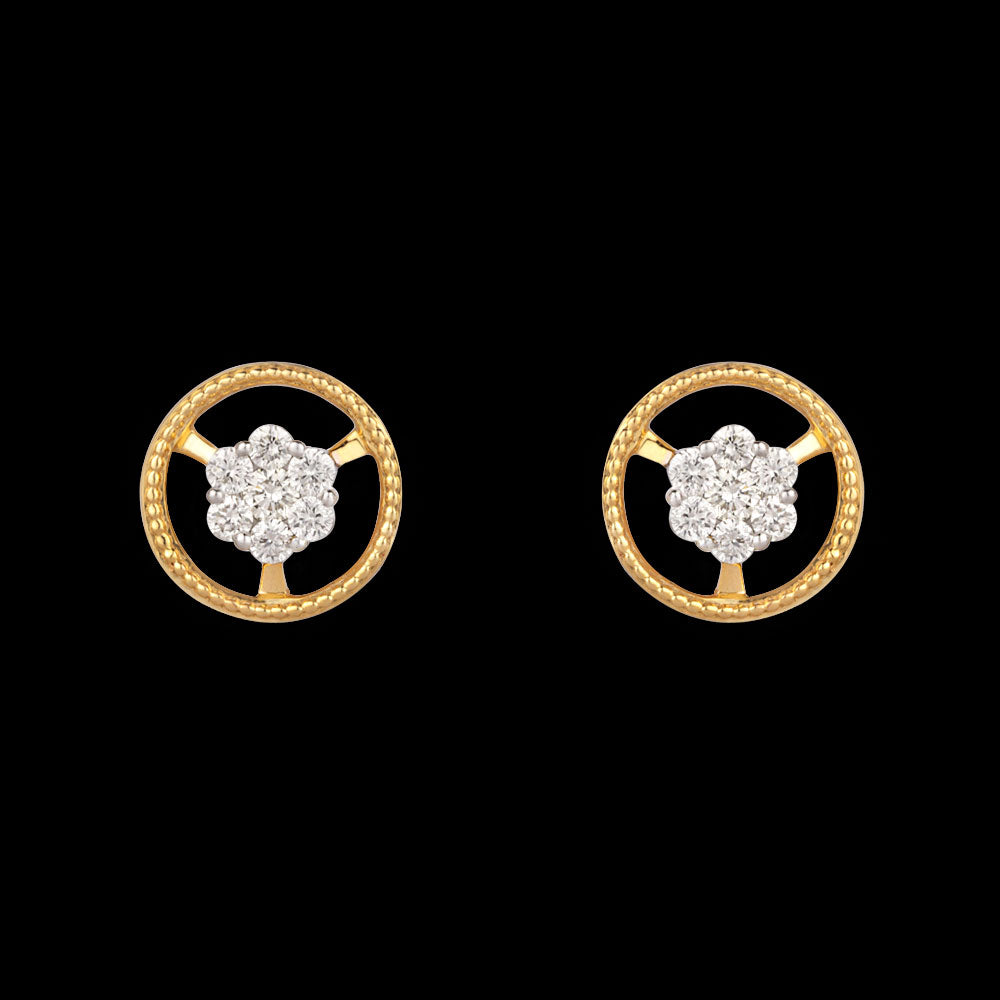 14K Rose Gold Diamond Earrings - 0.33ct SI-HI