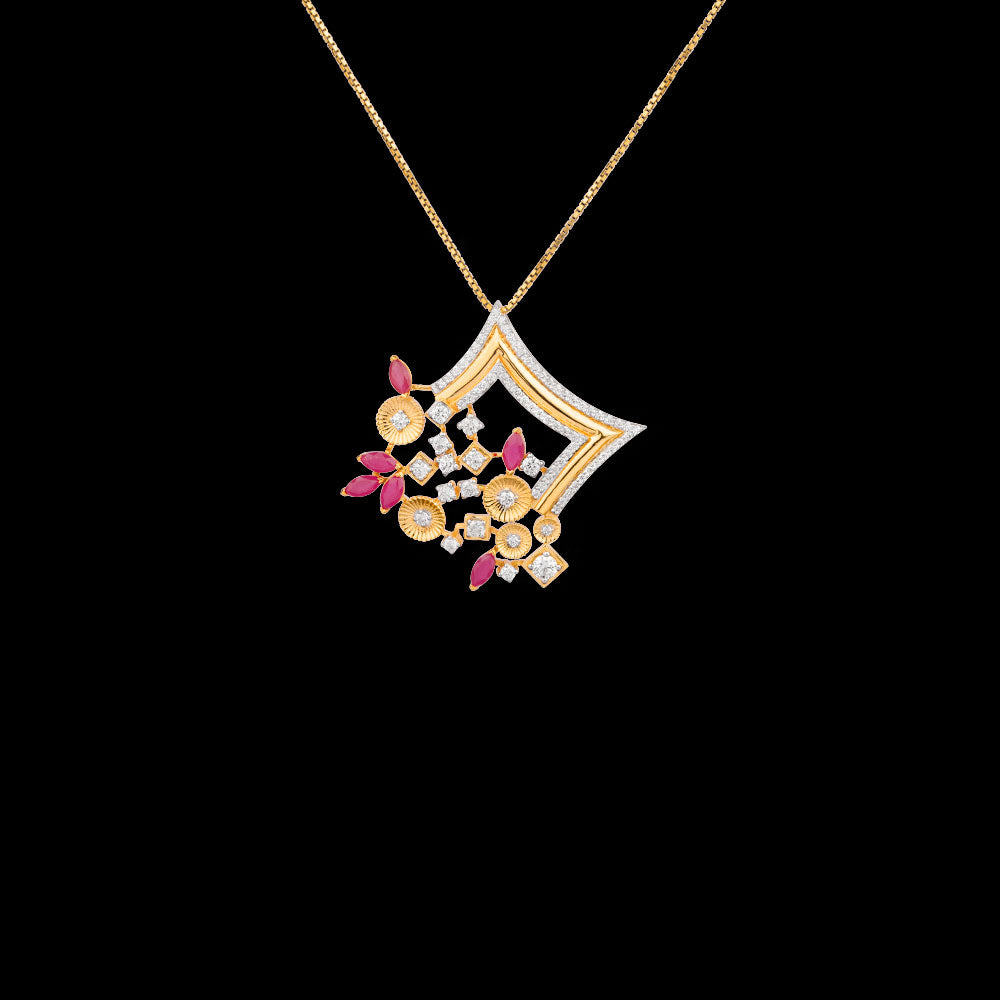 18K White Gold Diamond Pendant - 0.251ct SI-EF