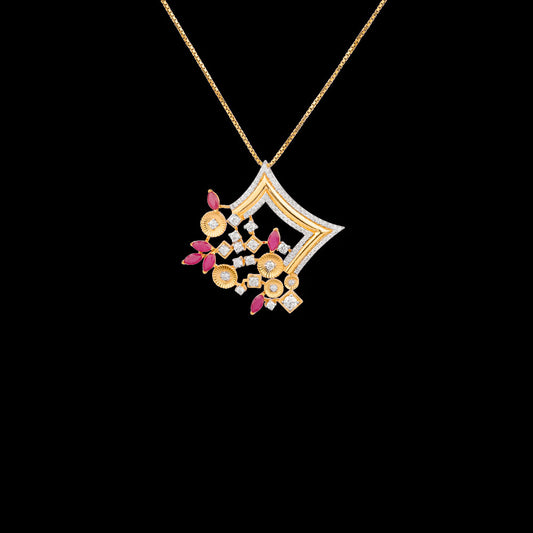 18K White Gold Diamond Pendant - 0.251ct SI-EF