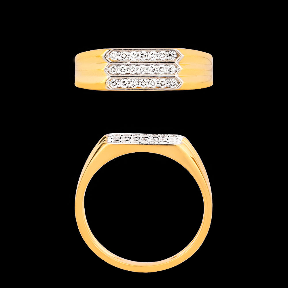 18K Yellow Gold Diamond Jewellery - 0.19ct VS-SI-HI
