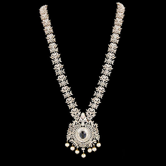18K Yellow Gold Diamond Necklace - 18.75ct SI-IJ with Colour Stones