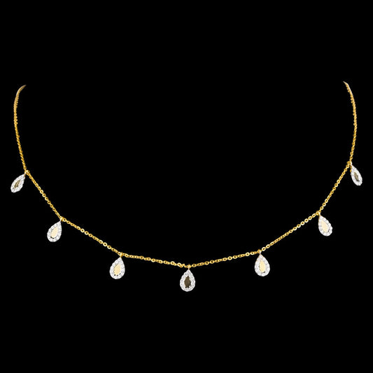 18K Yellow Gold Diamond Jewellery - 0.617ct VVS-EF