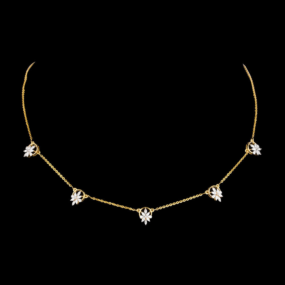 18K Yellow Gold Diamond Jewellery - 0.858ct VVS-EF