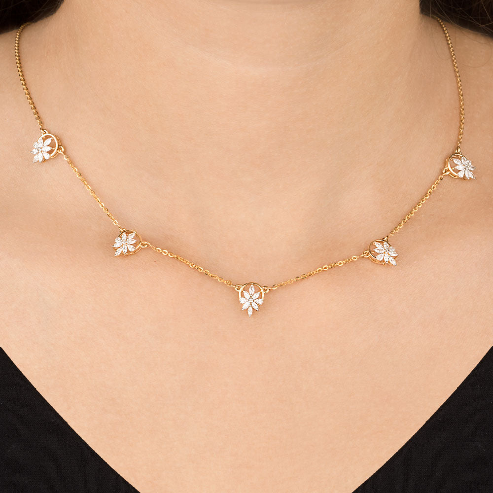 18K Yellow Gold Diamond Jewellery - 0.858ct VVS-EF