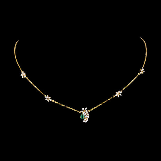 18K Rose Gold Diamond Jewellery - 0.941ct VVS-EF with Colour Stones