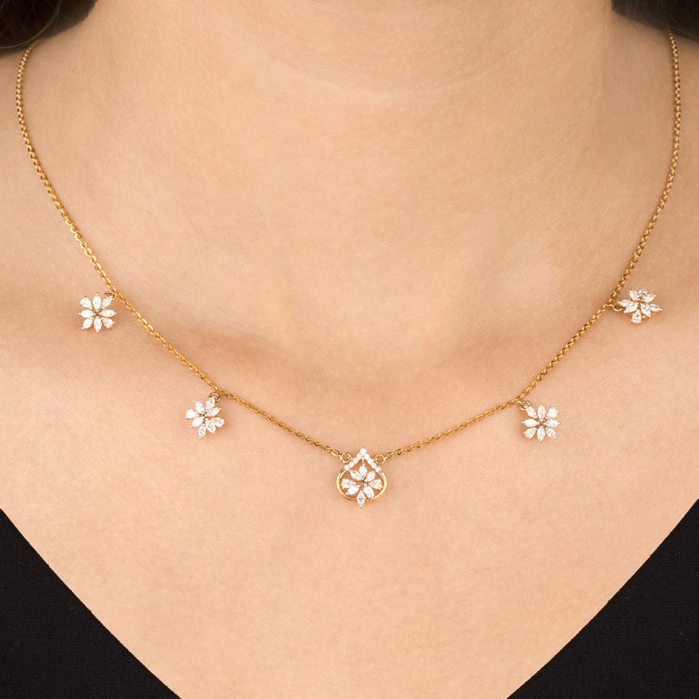 18K Yellow Gold Diamond Jewellery - 0.929ct VVS-EF