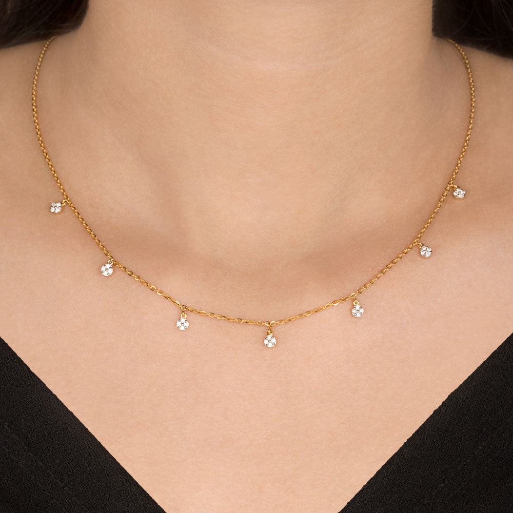 14K Yellow Gold Diamond Jewellery - 0.215ct SI-IJ