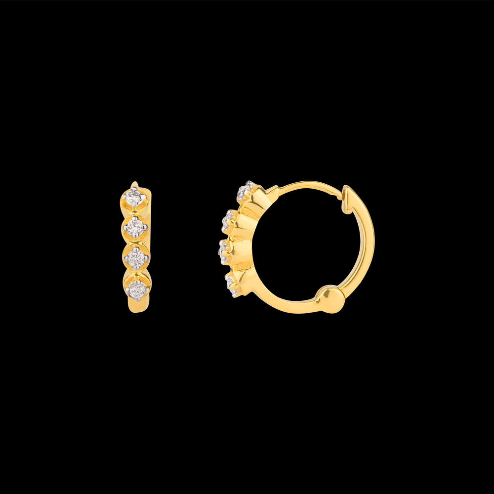 18K Yellow Gold Diamond Nosepin - 0.023ct VS-GH