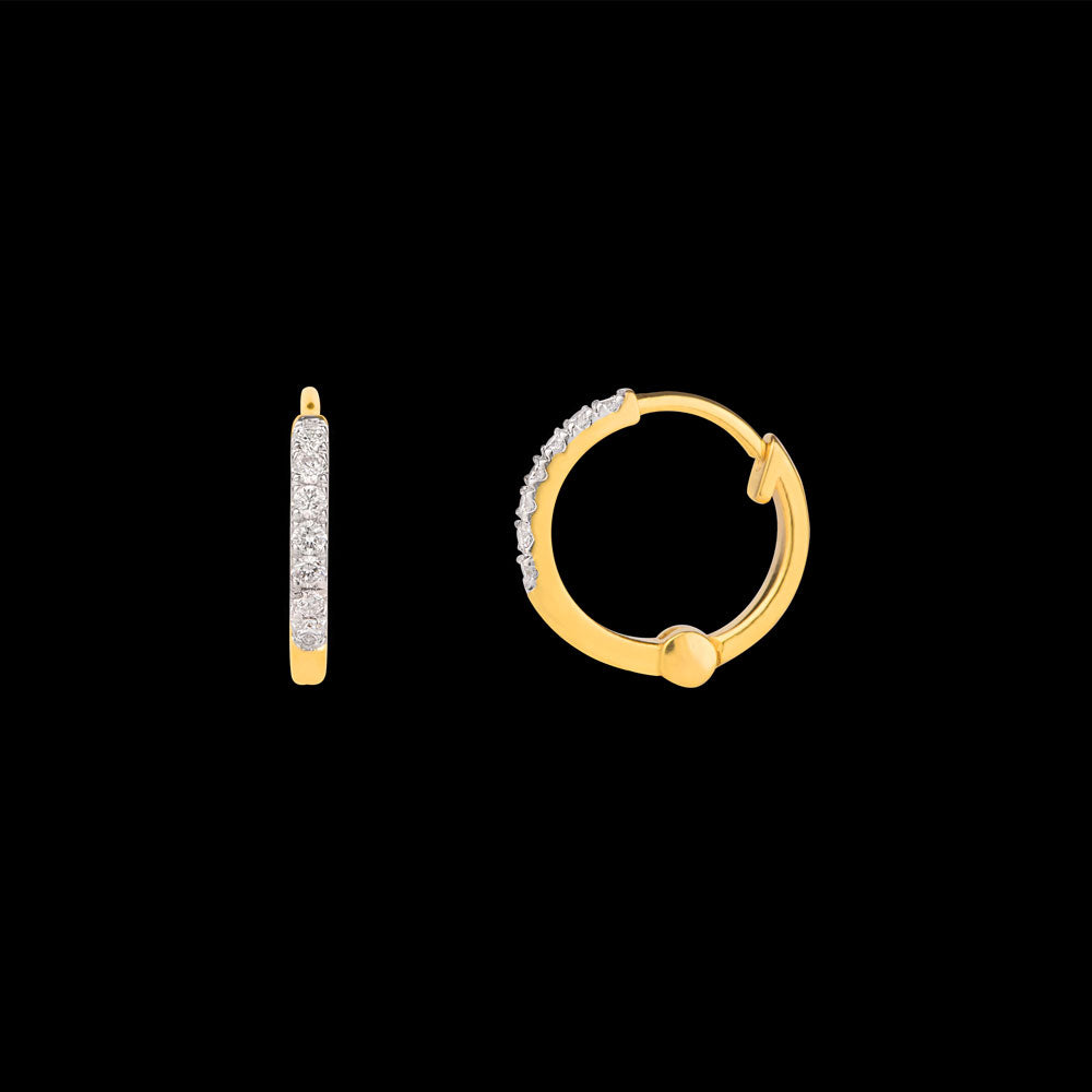 18K Yellow Gold Diamond Nosepin - 0.053ct VS-GH