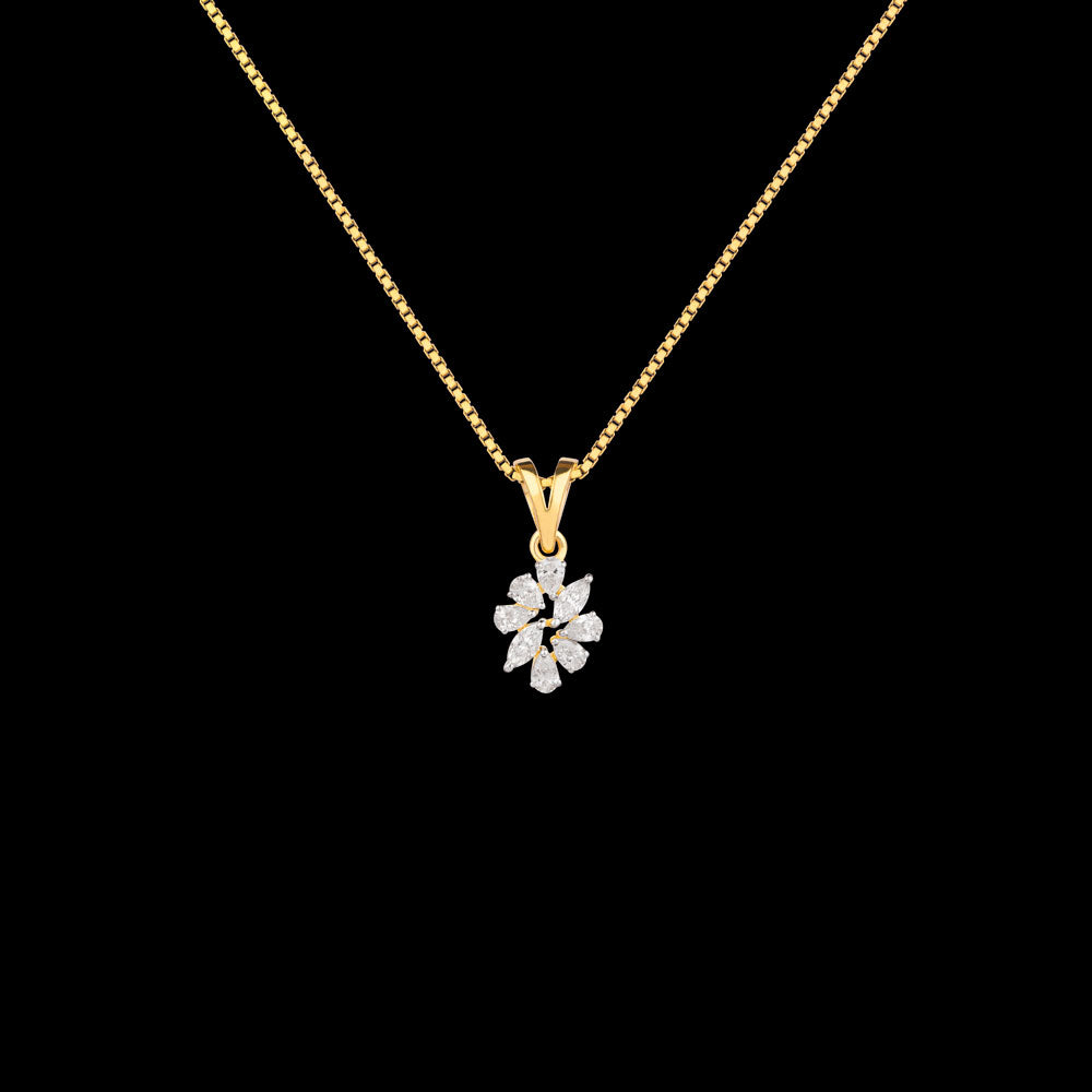 18K Rose Gold Diamond Pendant - 0.33ct VVS-EF