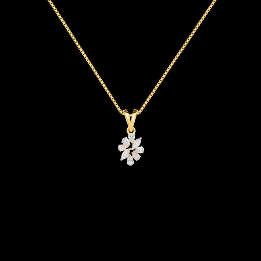 18K Rose Gold Diamond Pendant - 0.33ct VVS-EF
