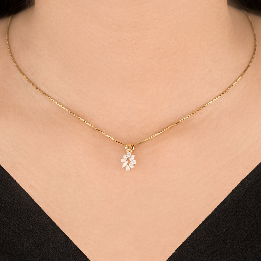 18K Rose Gold Diamond Pendant - 0.33ct VVS-EF