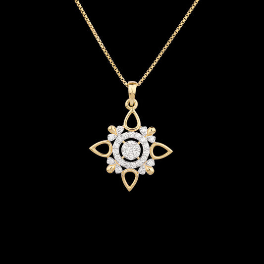 18K Rose Gold Diamond Pendant - 0.425ct VVS-VS-GH
