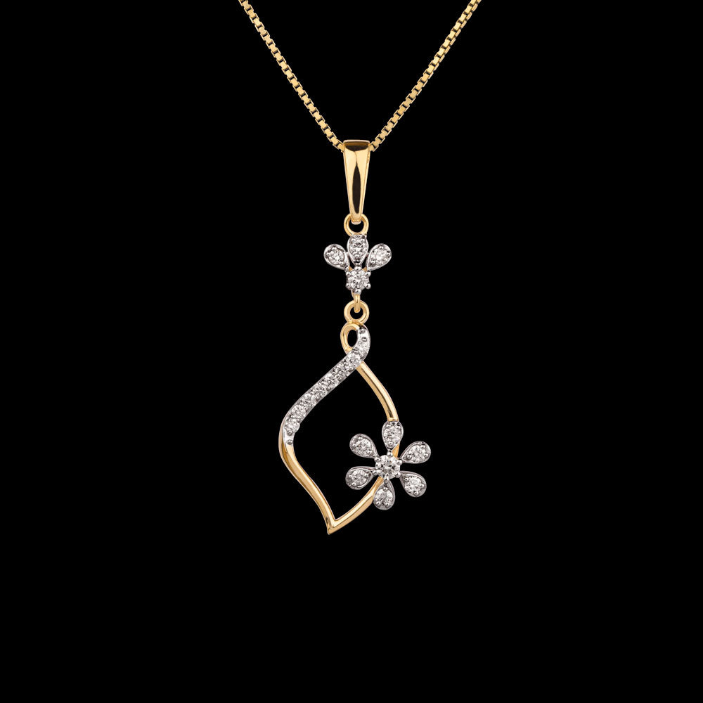 18K Rose Gold Diamond Pendant - 0.469ct VVS-VS-GH