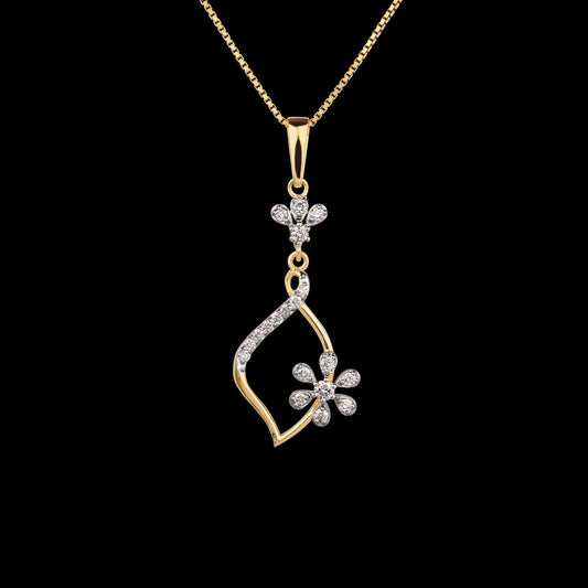 18K Rose Gold Diamond Pendant - 0.469ct VVS-VS-GH