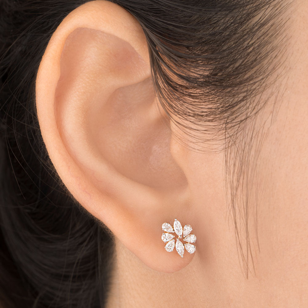 18K Rose Gold Diamond Jewellery - 0.659ct VVS-EF