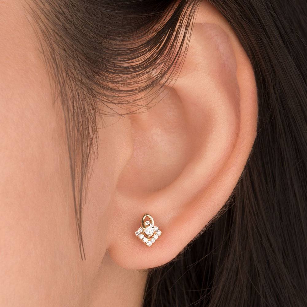 14K Rose Gold Diamond Jewellery - 0.17ct VVS-VS-HI