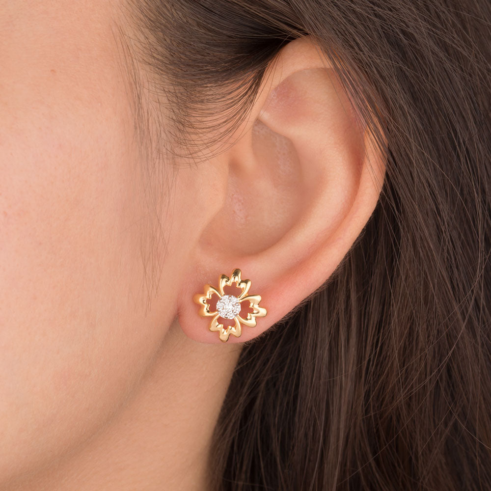 18K Yellow Gold Diamond Jewellery - 0.204ct VS-SI-GH
