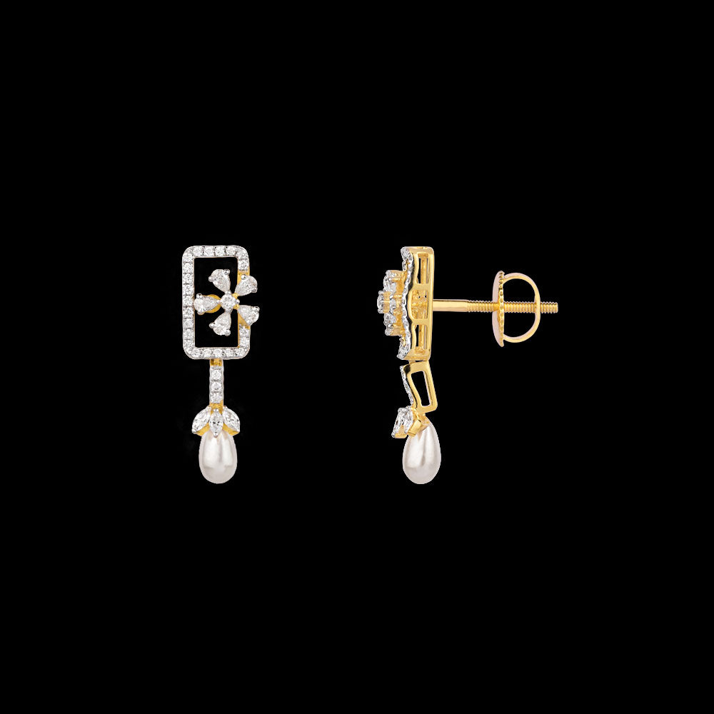 18K Yellow Gold Diamond Jewellery - 0.926ct VVS-EF with Colour Stones
