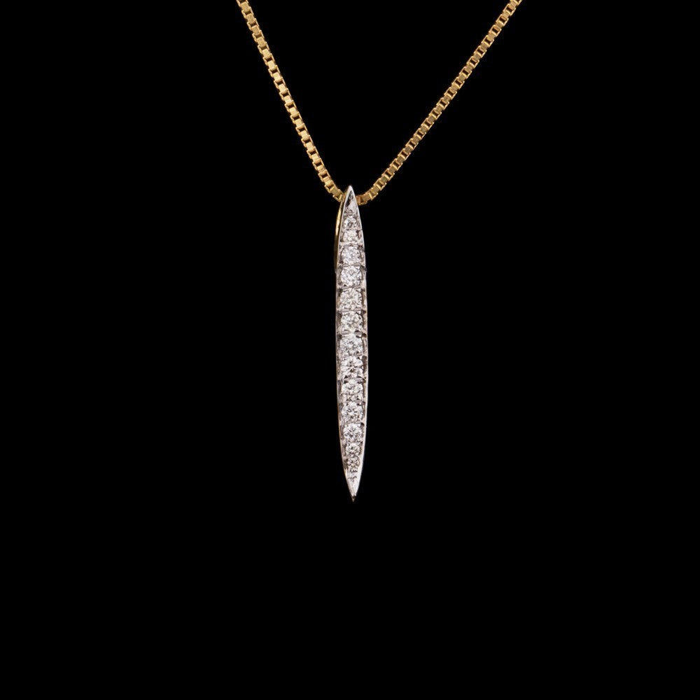 14K Rose Gold Diamond Pendant - 0.17ct VS-GH
