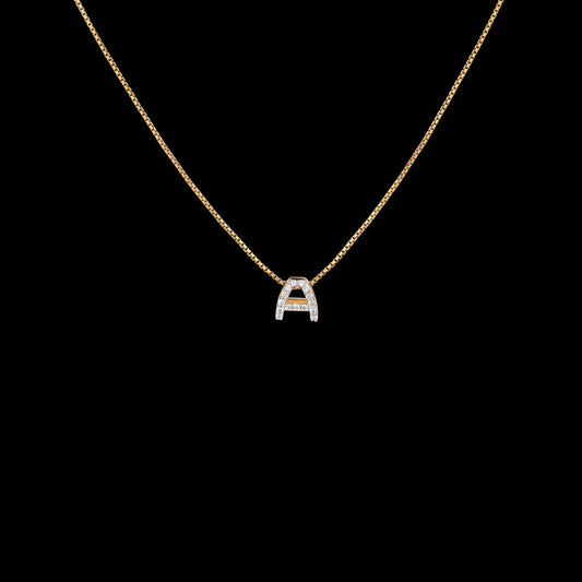 18K Yellow Gold Diamond Pendant - 0.139ct VVS-EF