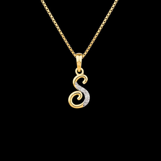 14K Yellow Gold Diamond Pendant - 0.051ct SI-GH