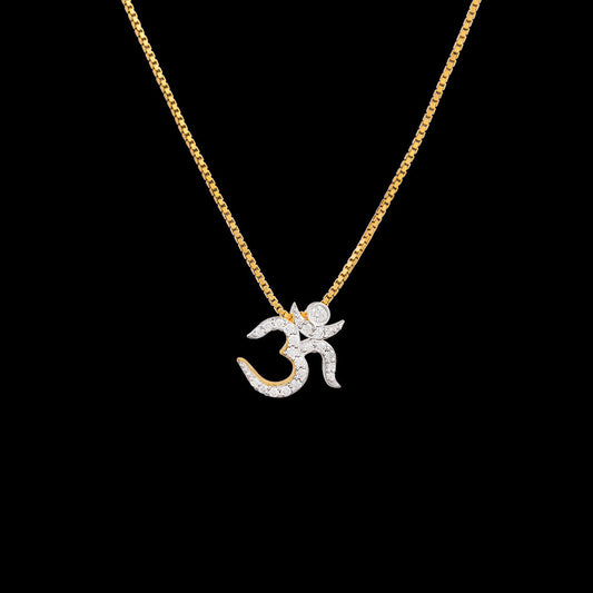 18K Yellow Gold Diamond Pendant - 0.2ct VS-GH