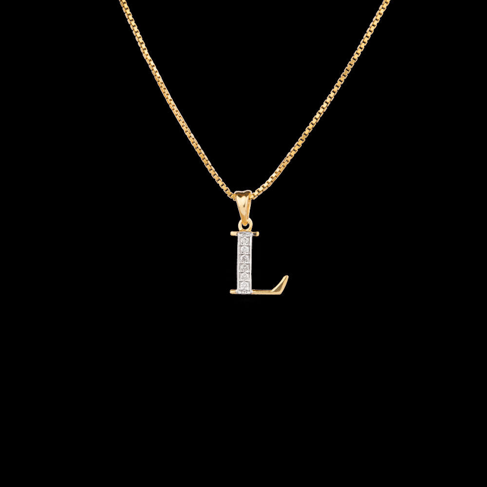 14K Yellow Gold Diamond Pendant - 0.057ct SI-IJ