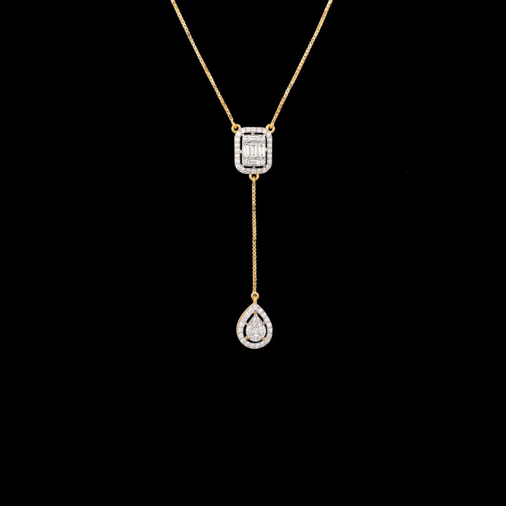 18K Yellow Gold Diamond Pendant - 1.17ct VS-SI-FG