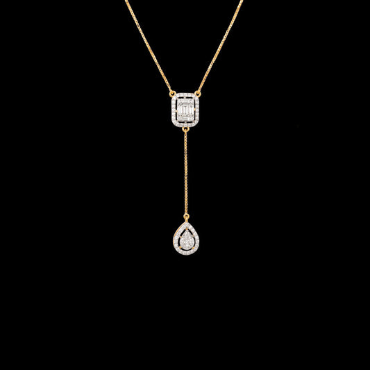 18K Yellow Gold Diamond Pendant - 1.17ct VS-SI-FG