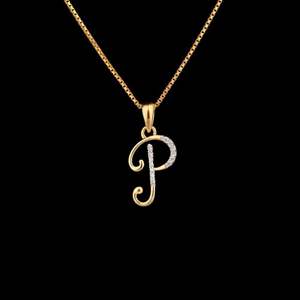 14K Yellow Gold Diamond Pendant - 0.06ct SI-IJ