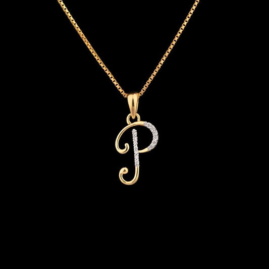 14K Yellow Gold Diamond Pendant - 0.06ct SI-IJ