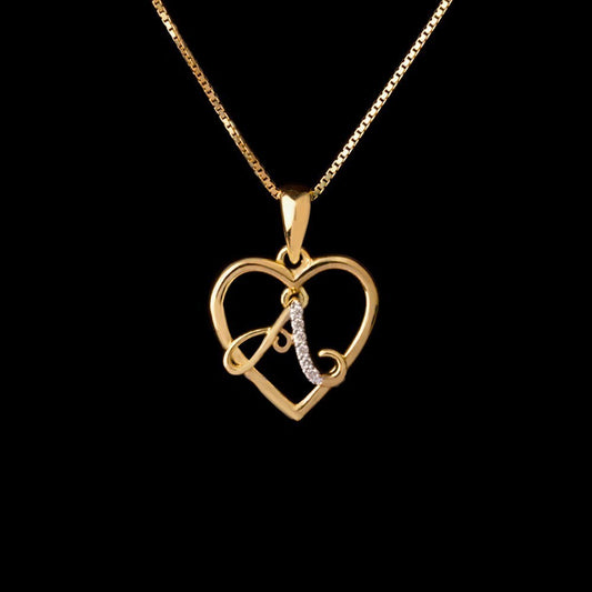 14K Yellow Gold Diamond Pendant - 0.03ct VS-GH