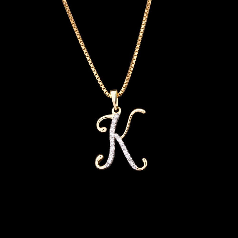 14K Yellow Gold Diamond Pendant - 0.1ct SI-IJ