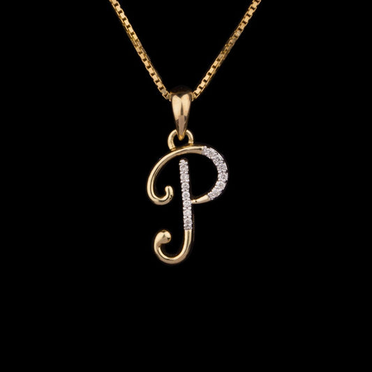 18K Yellow Gold Diamond Pendant - 0.06ct VS-GH