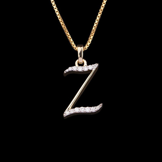 14K Yellow Gold Diamond Pendant - 0.1ct SI-GH