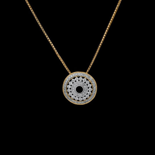 14K Yellow Gold Diamond Pendant - 0.52ct SI-IJ