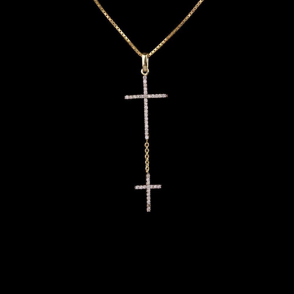14K Yellow Gold Diamond Pendant - 0.23ct SI-IJ