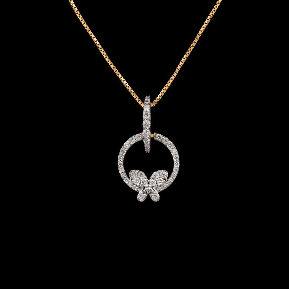 18K Rose Gold Diamond Pendant - 0.31ct SI-IJ