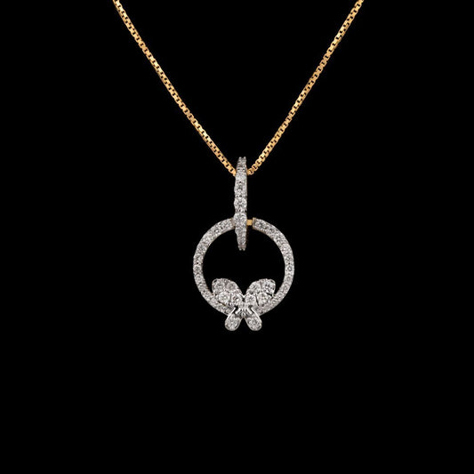 18K Rose Gold Diamond Pendant - 0.31ct SI-IJ