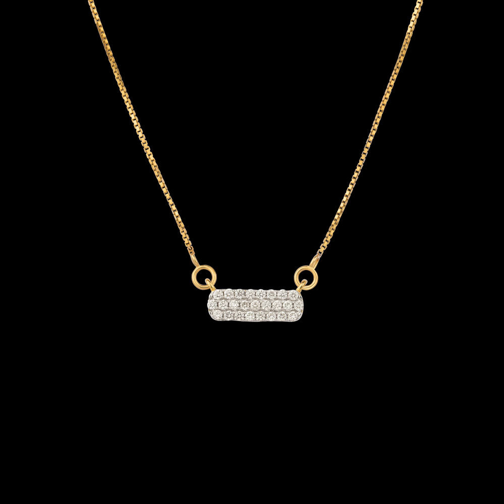 14K Yellow Gold Diamond Pendant - 0.23ct SI-IJ