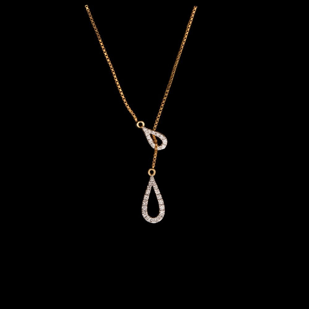 14K Yellow Gold Diamond Pendant - 0.263ct SI-IJ