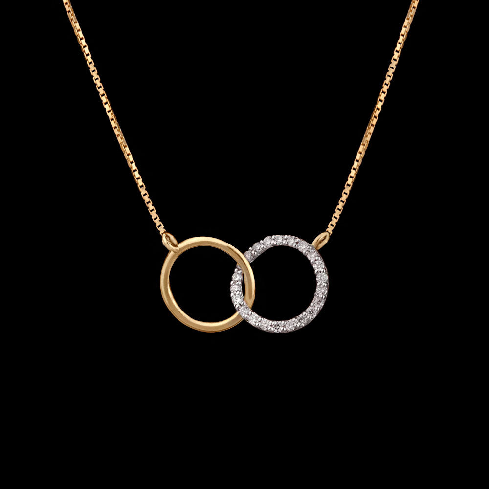14K Rose Gold Diamond Pendant - 0.17ct SI-GH