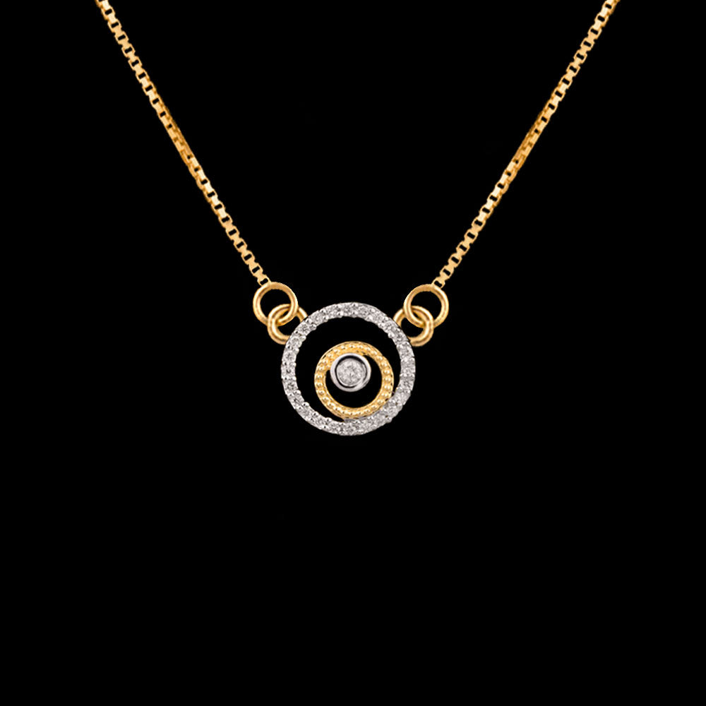 14K Rose Gold Diamond Pendant - 0.16ct VS-GH